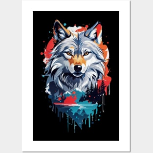 Forest Wolf AI Art Posters and Art